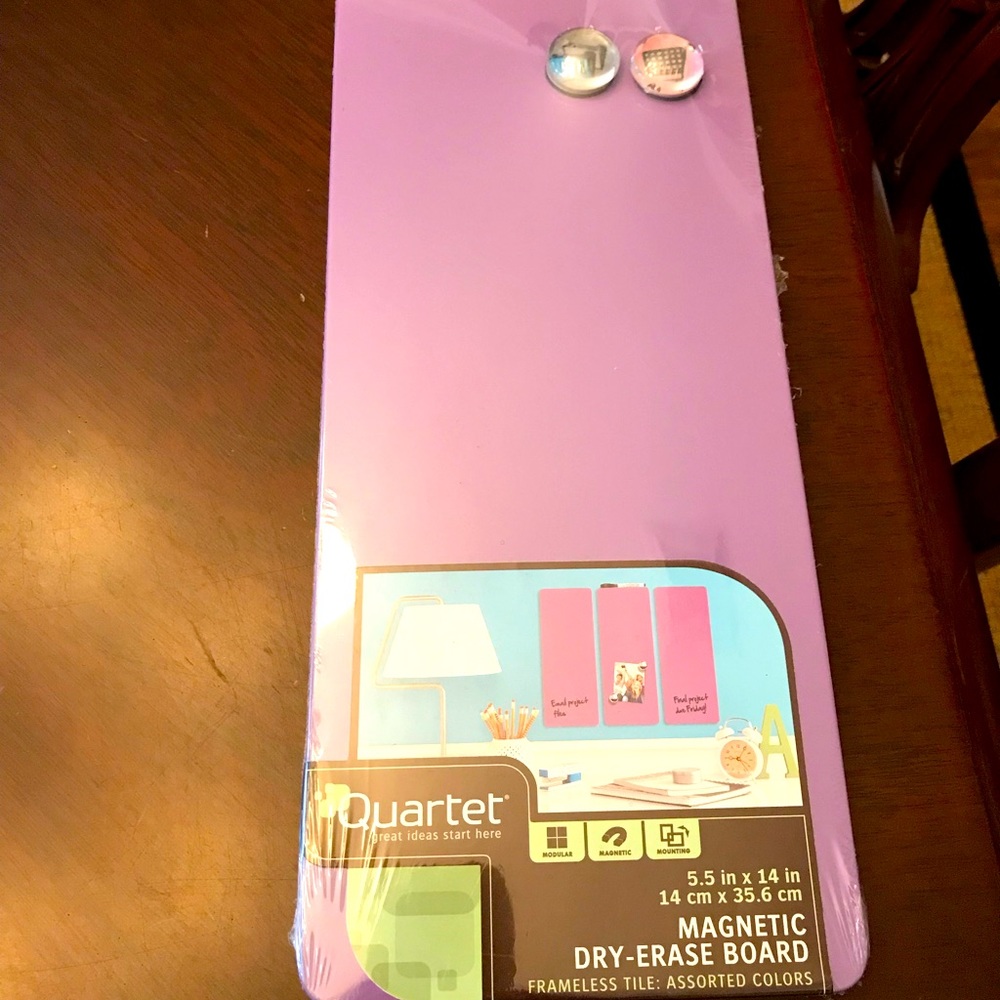 Light Purple Dry Erase Board for Office, Home, School, Dorm, etc.